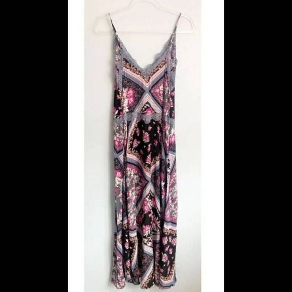 Free People Women’s Sz Small Stevie Slip Dress Floral Lace Maxi Romantic. - Picture 6 of 13